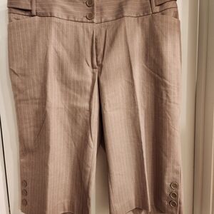 Lane Bryant Tan Capris Relaxed Fit Casual